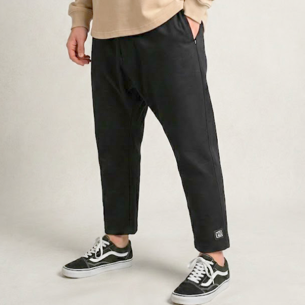 Serwel Jean Oversize Noir Coupe Droite 100% COTON