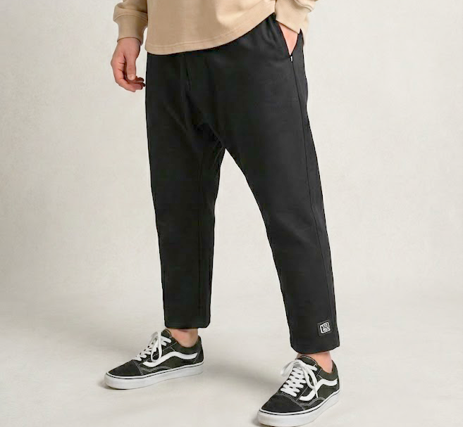 Serwel Jean Oversize Noir Coupe Droite 100% COTON