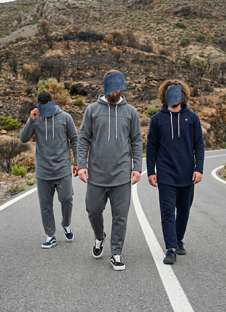 Ensemble Bleu Nuit Oversize Grizzly – Image 2