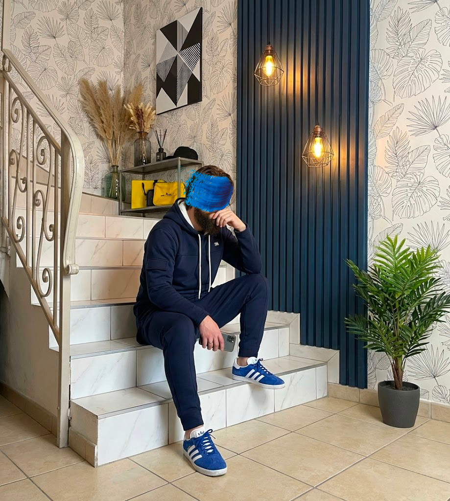 Ensemble Bleu Nuit Oversize Grizzly – Image 4