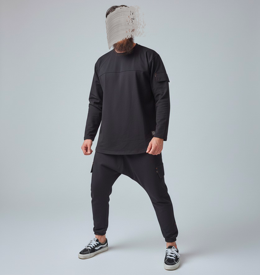 Ensemble Noir Oversize Harb – Image 3