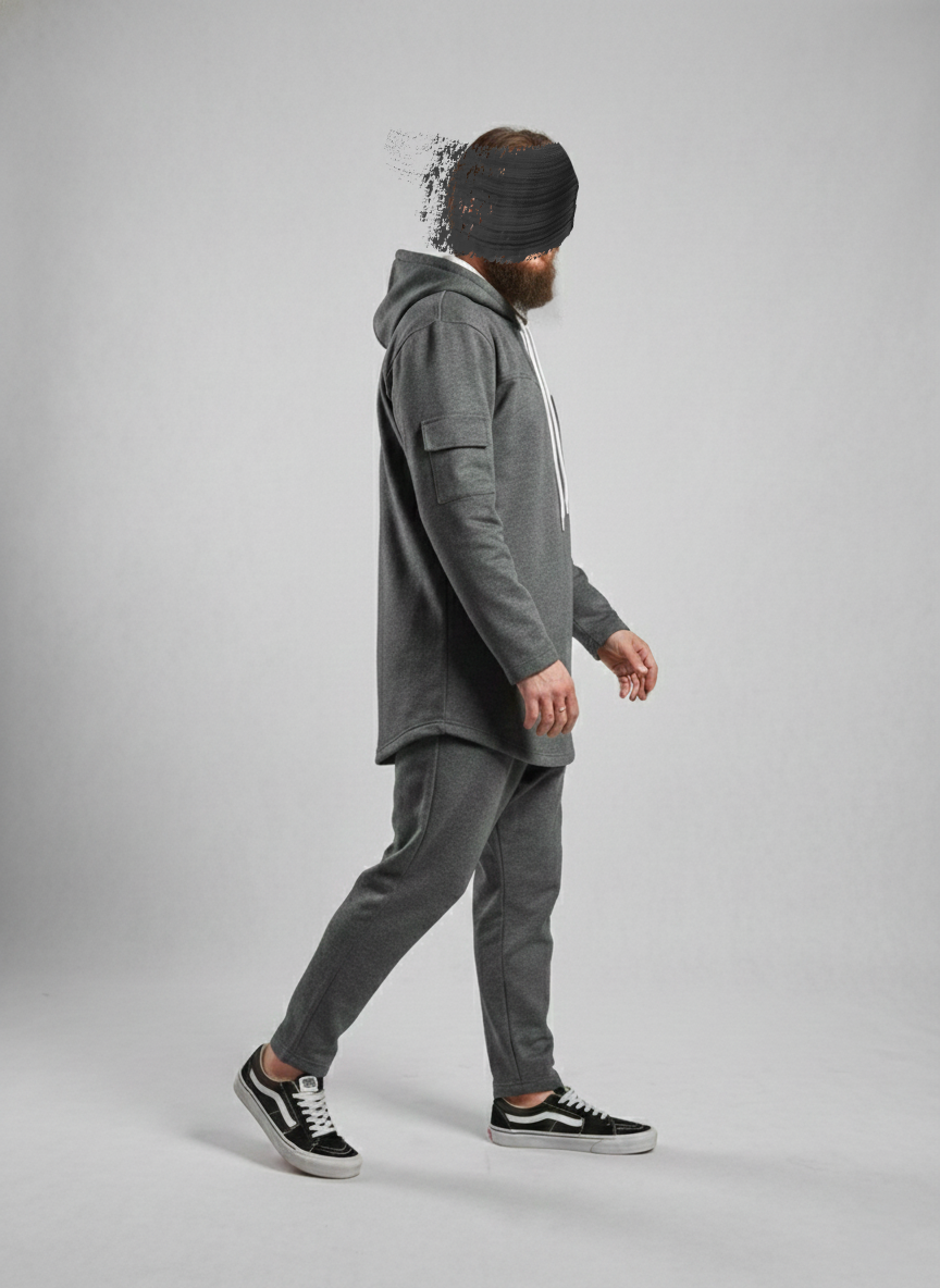Ensemble Gris Oversize Grizzly – Image 3