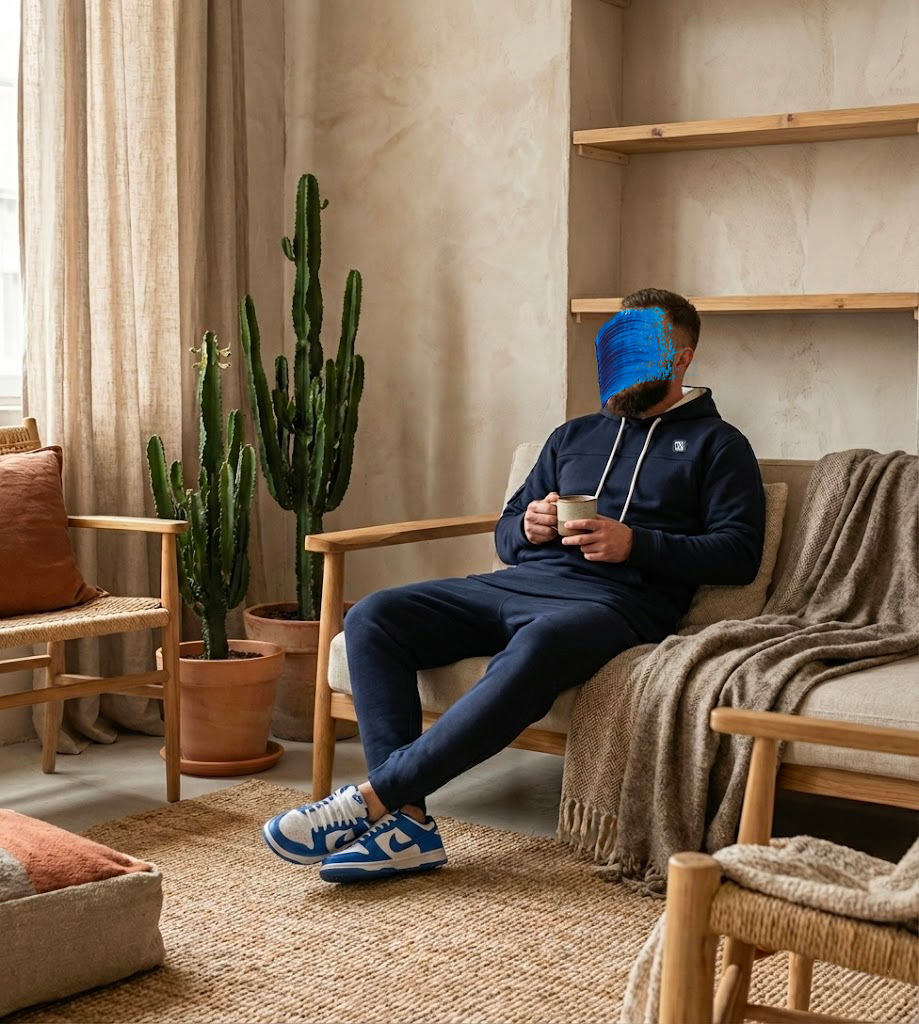 Ensemble Bleu Nuit Oversize Grizzly – Image 3