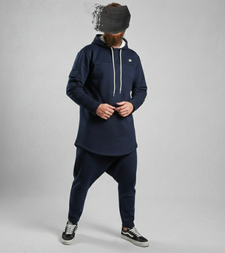 Ensemble Bleu Nuit Oversize Grizzly