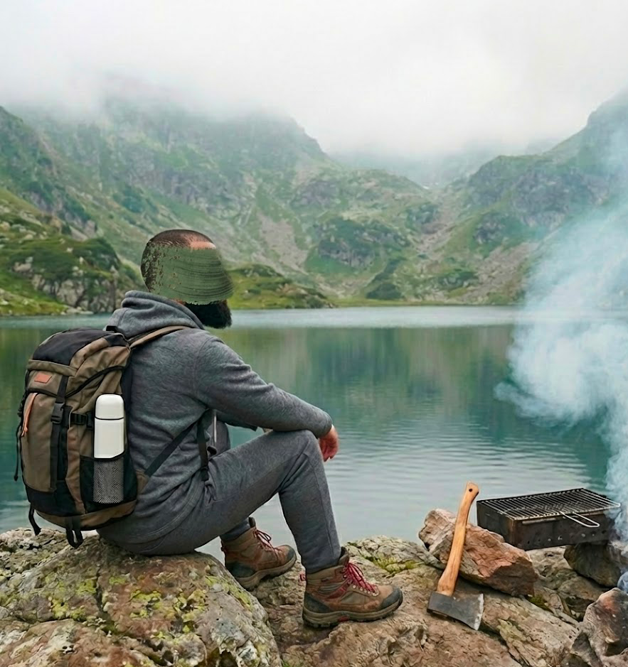 Ensemble Gris Oversize Grizzly – Image 8