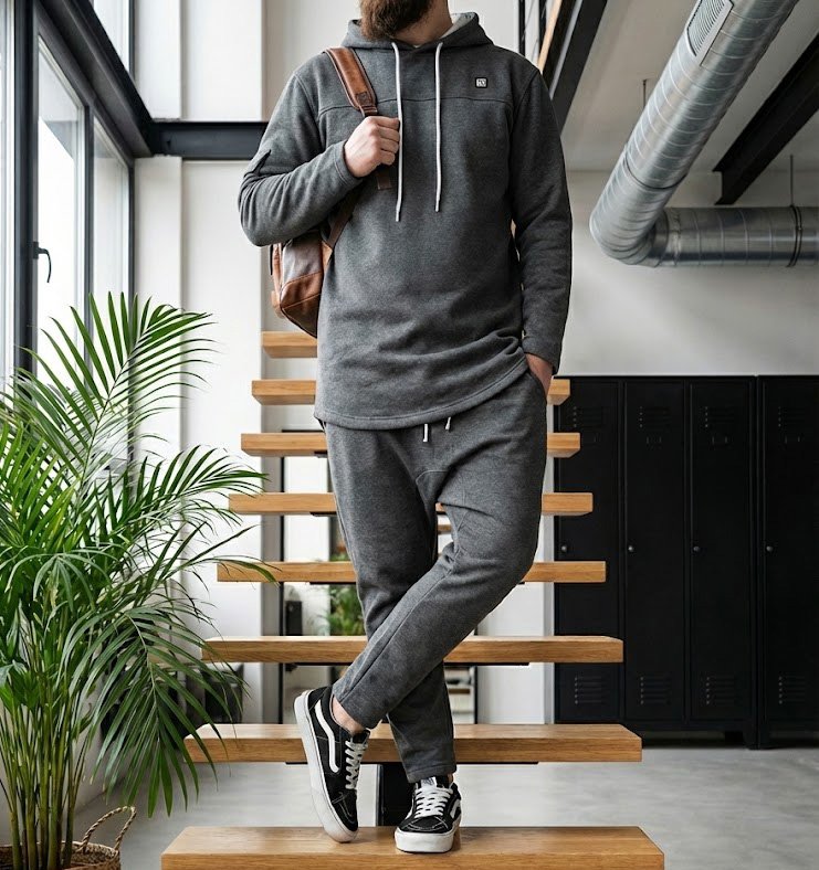 Ensemble Gris Oversize Grizzly – Image 4