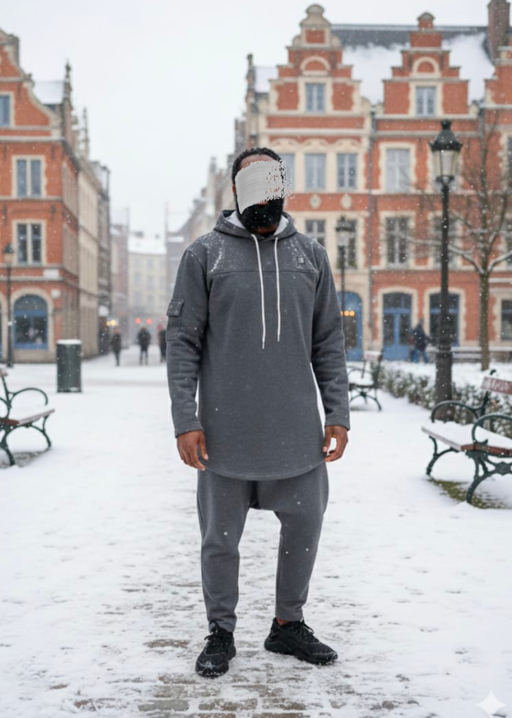 Ensemble Gris Oversize Grizzly – Image 9