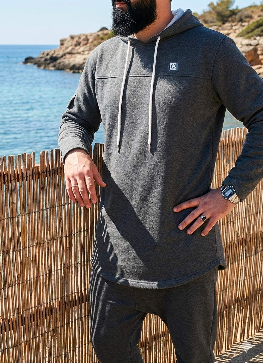 Ensemble Gris Oversize Grizzly – Image 6