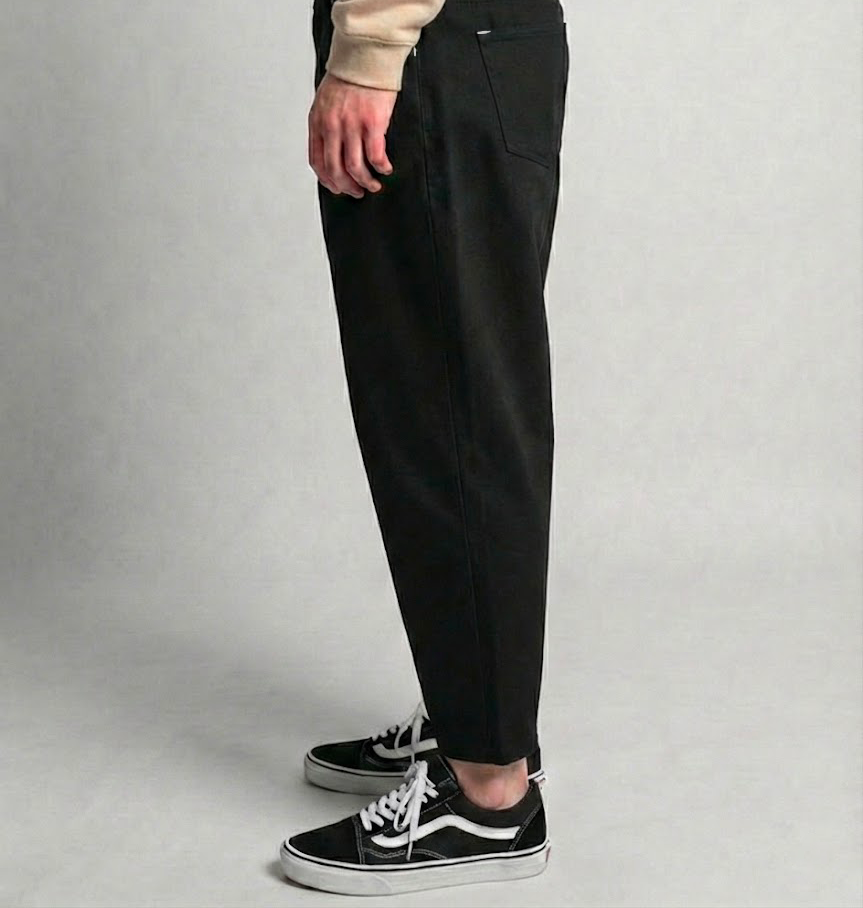 Serwel Jean Oversize Noir Coupe Droite 100% COTON – Image 6