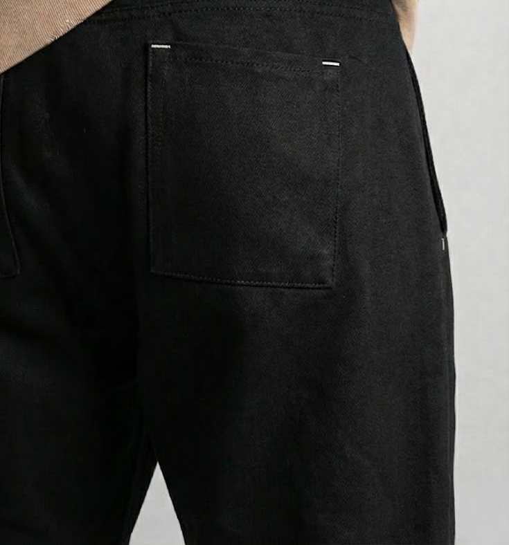 Serwel Jean Oversize Noir Coupe Droite 100% COTON – Image 15