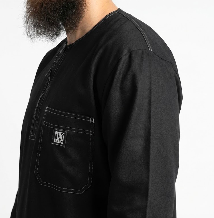 Qamis Tergal Oversize Noir – Image 5