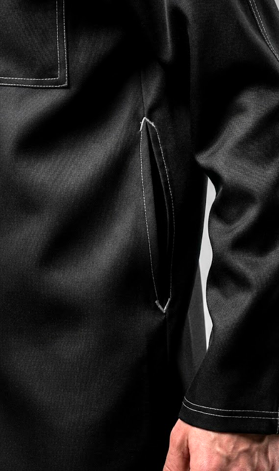 Qamis Tergal Oversize Noir – Image 8