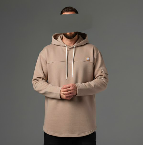 Sweat Capuche Beige