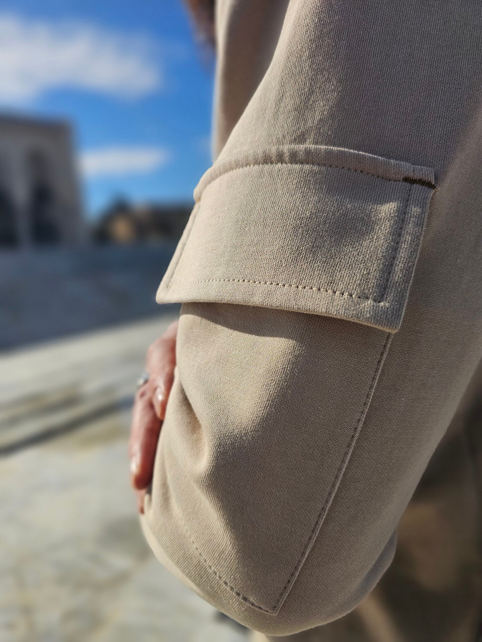 Sweat Capuche Beige – Image 6