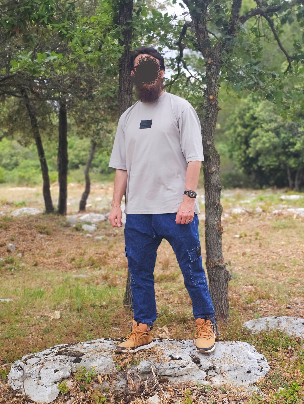Jean Cargo Oversize Homme bleu brut- Style Streetwear & Urbain | Silex – Image 7