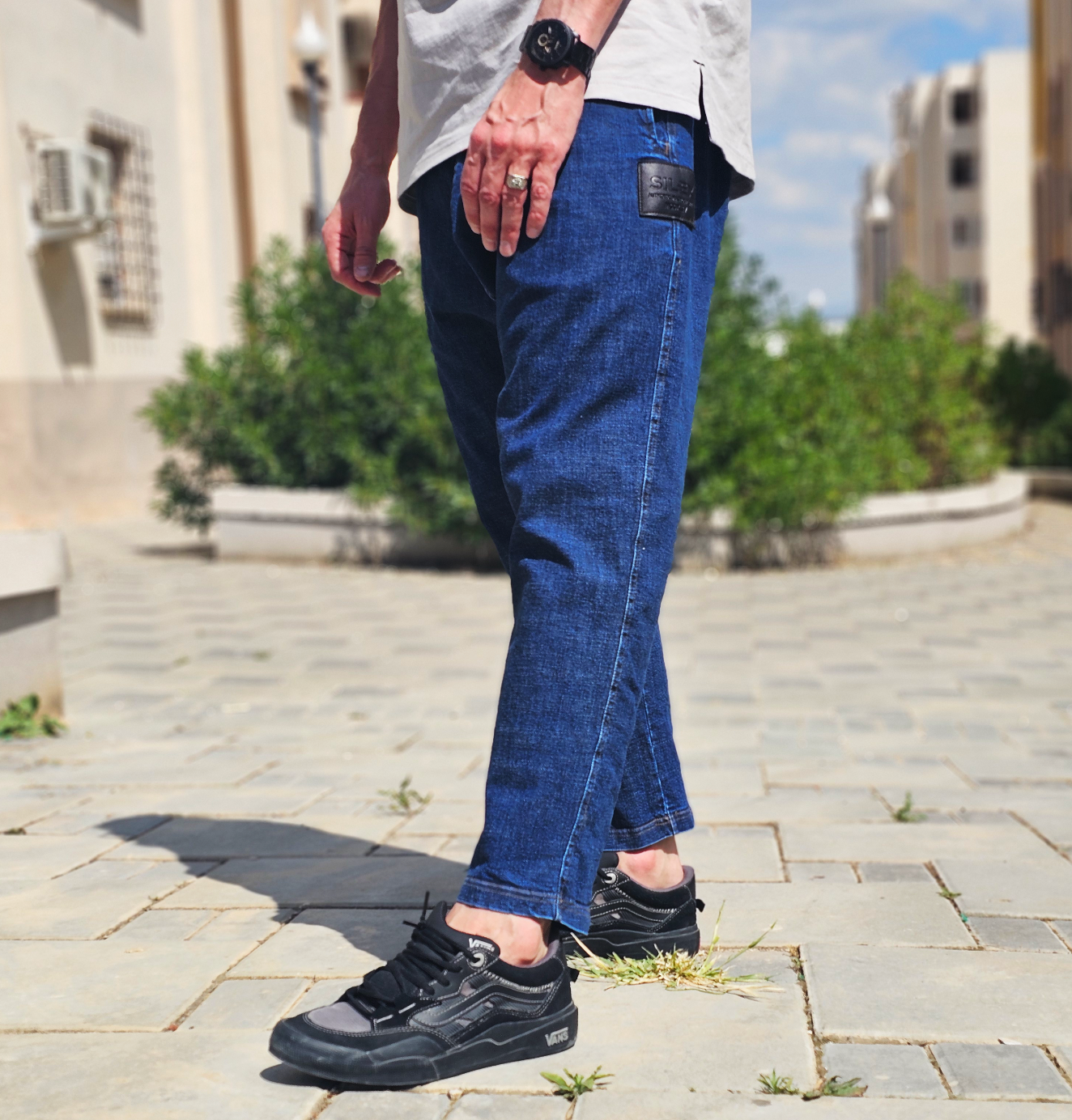 Jean Karott - coupe droite Oversize Homme - bleu brut- Style Streetwear & Urbain | Silex – Image 2