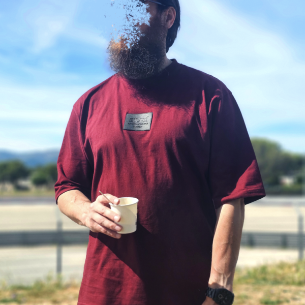 T-shirt 100% Coton - coupe Oversize Homme - bordeaux - Style Streetwear & Urbain | Silex