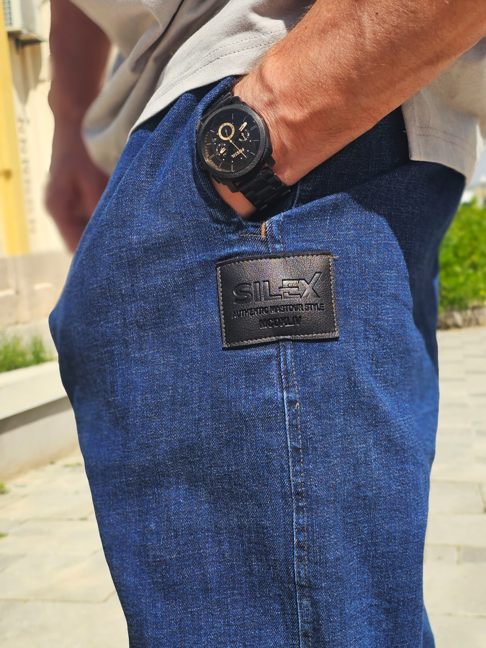 Jean Karott - coupe droite Oversize Homme - bleu brut- Style Streetwear & Urbain | Silex – Image 7