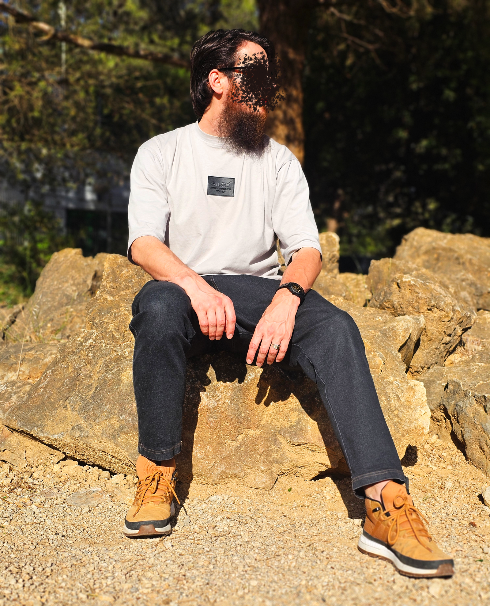 Jean Karott - coupe droite Oversize Homme - noir - Style Streetwear & Urbain | Silex – Image 12