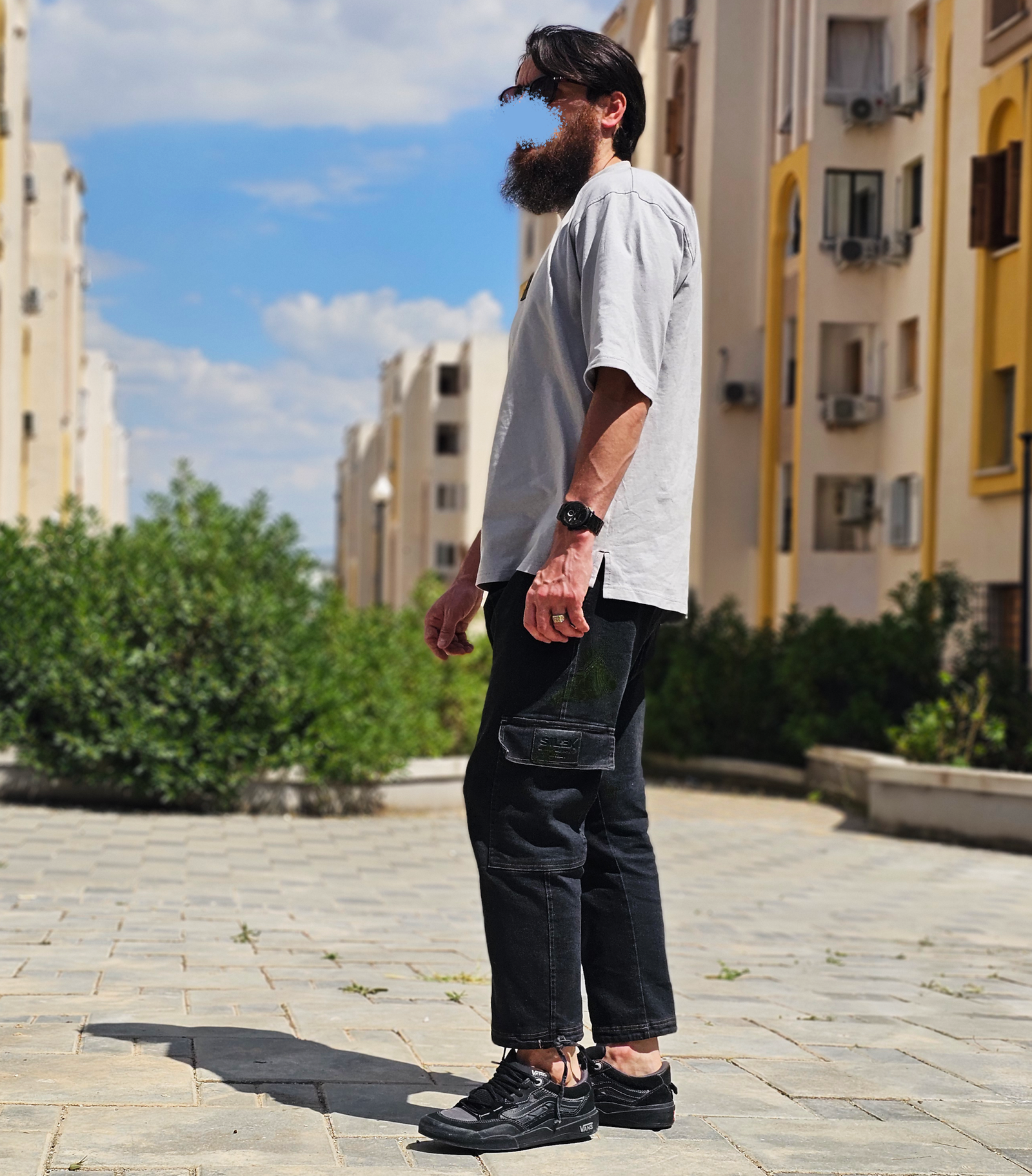 Jean Cargo Oversize Homme noir- Style Streetwear & Urbain | Silex – Image 7