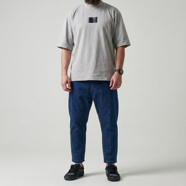 Jean Karott - coupe droite Oversize Homme - bleu brut- Style Streetwear & Urbain | Silex