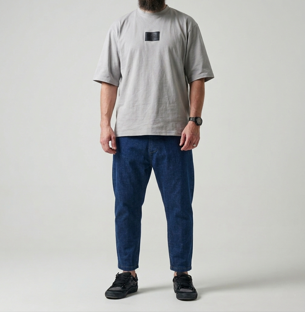 Jean Karott - coupe droite Oversize Homme - bleu brut- Style Streetwear & Urbain | Silex