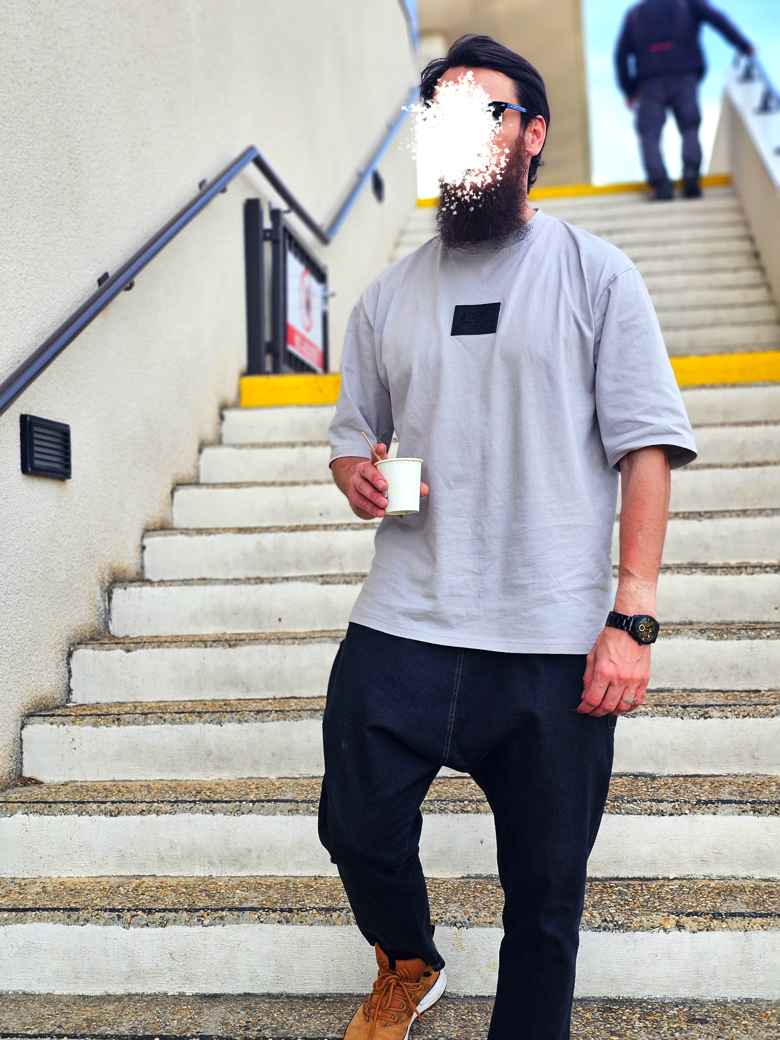 Jean Karott - coupe droite Oversize Homme - noir - Style Streetwear & Urbain | Silex – Image 2