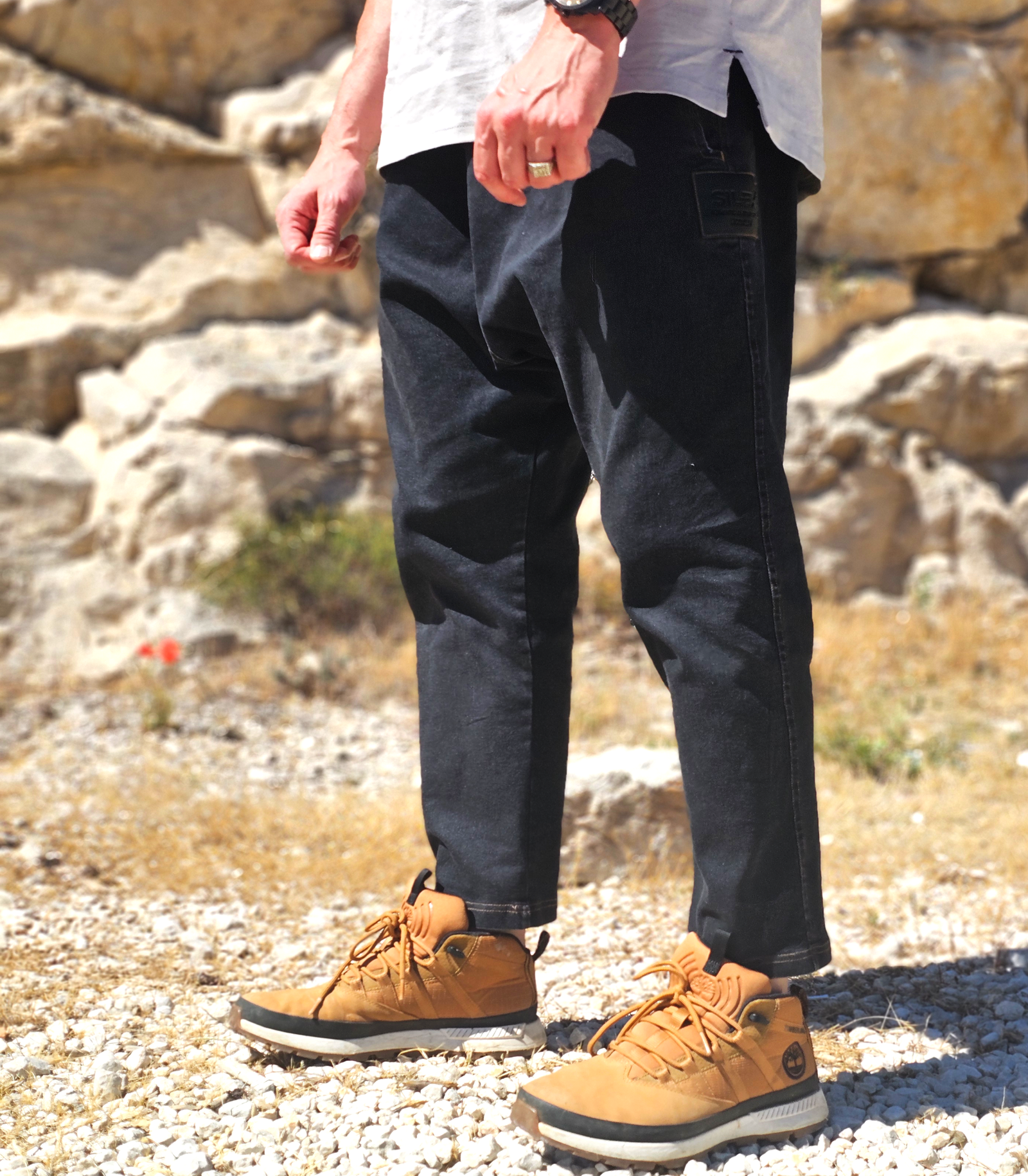 Jean Karott - coupe droite Oversize Homme - noir - Style Streetwear & Urbain | Silex – Image 4
