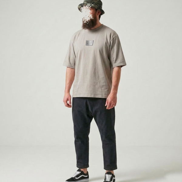 Jean Karott - coupe droite Oversize Homme - noir - Style Streetwear & Urbain | Silex