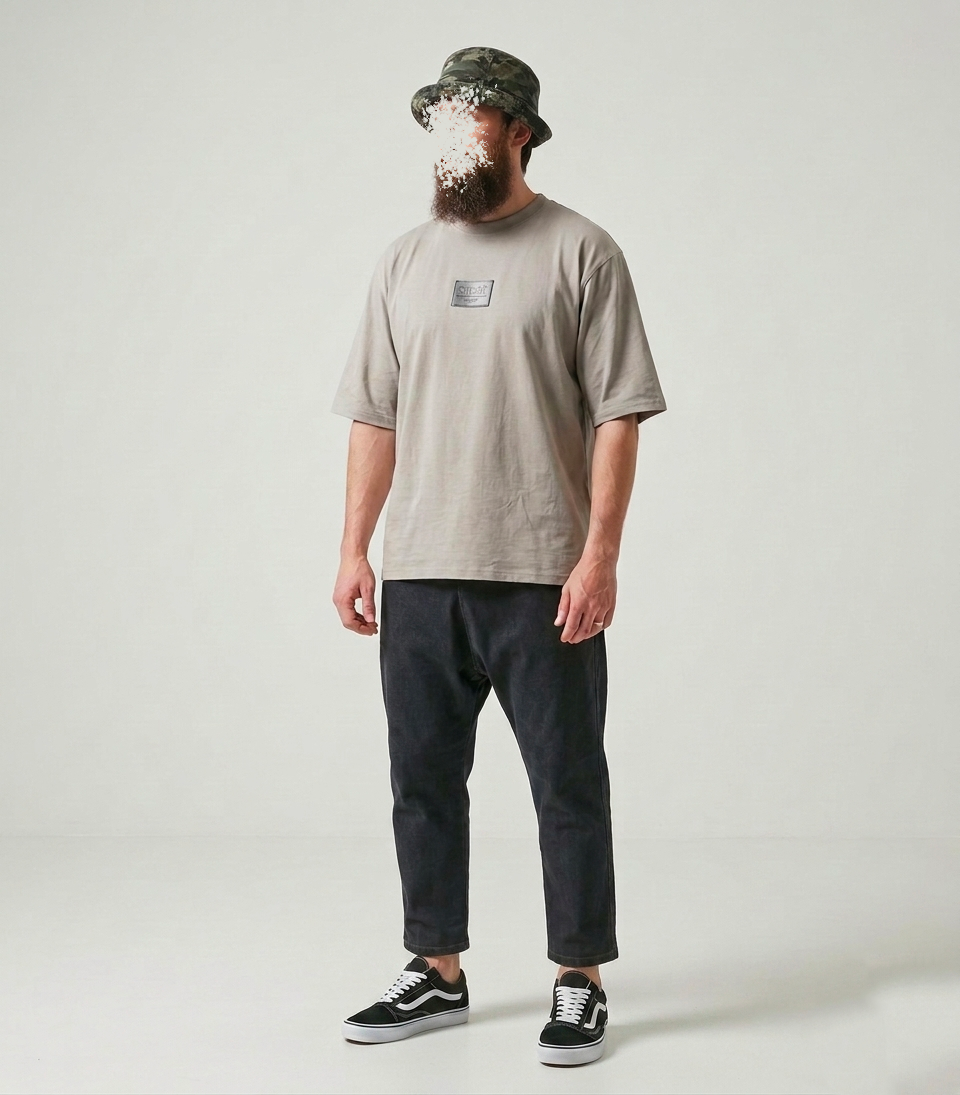 Jean Karott - coupe droite Oversize Homme - noir - Style Streetwear & Urbain | Silex