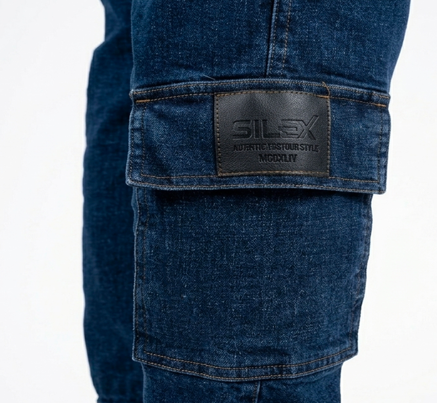 Jean Cargo Oversize Homme bleu brut- Style Streetwear & Urbain | Silex – Image 9