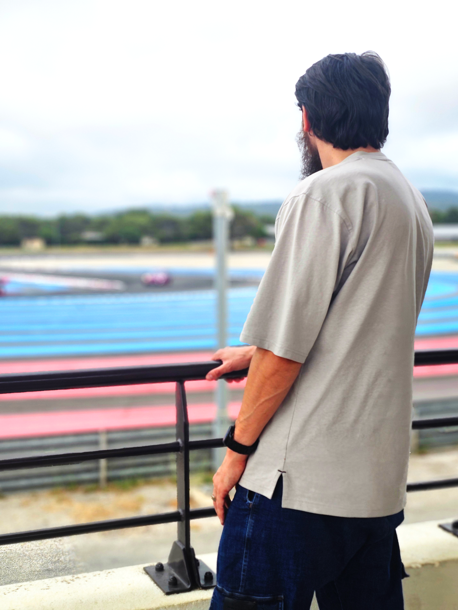 T-shirt 100% Coton - coupe Oversize Homme - gris clair - Style Streetwear & Urbain | Silex – Image 3